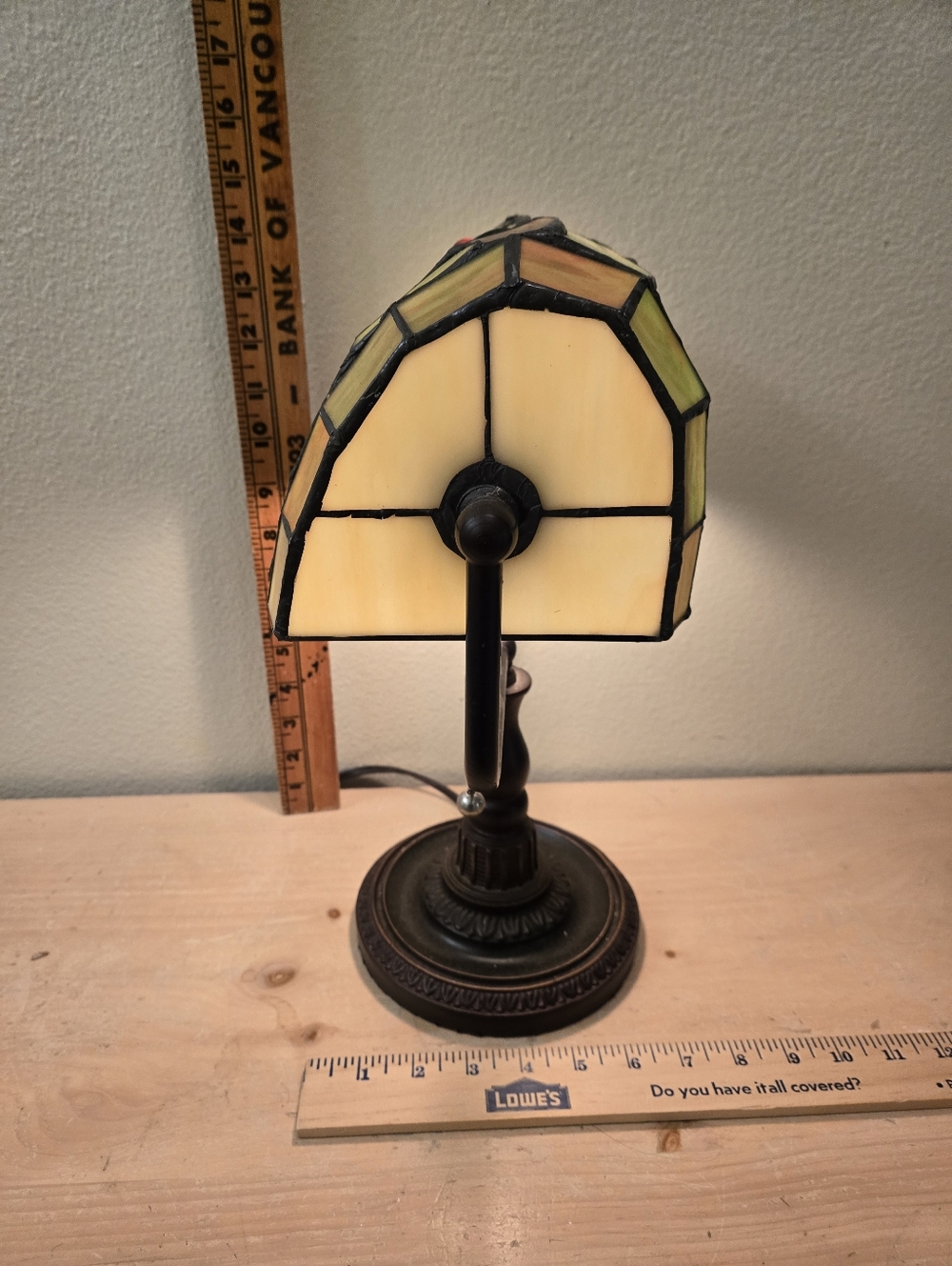 Tiffany-Style Dragonfly Stained Glass Table Lamp - Multicolor - Picture 8 of 9